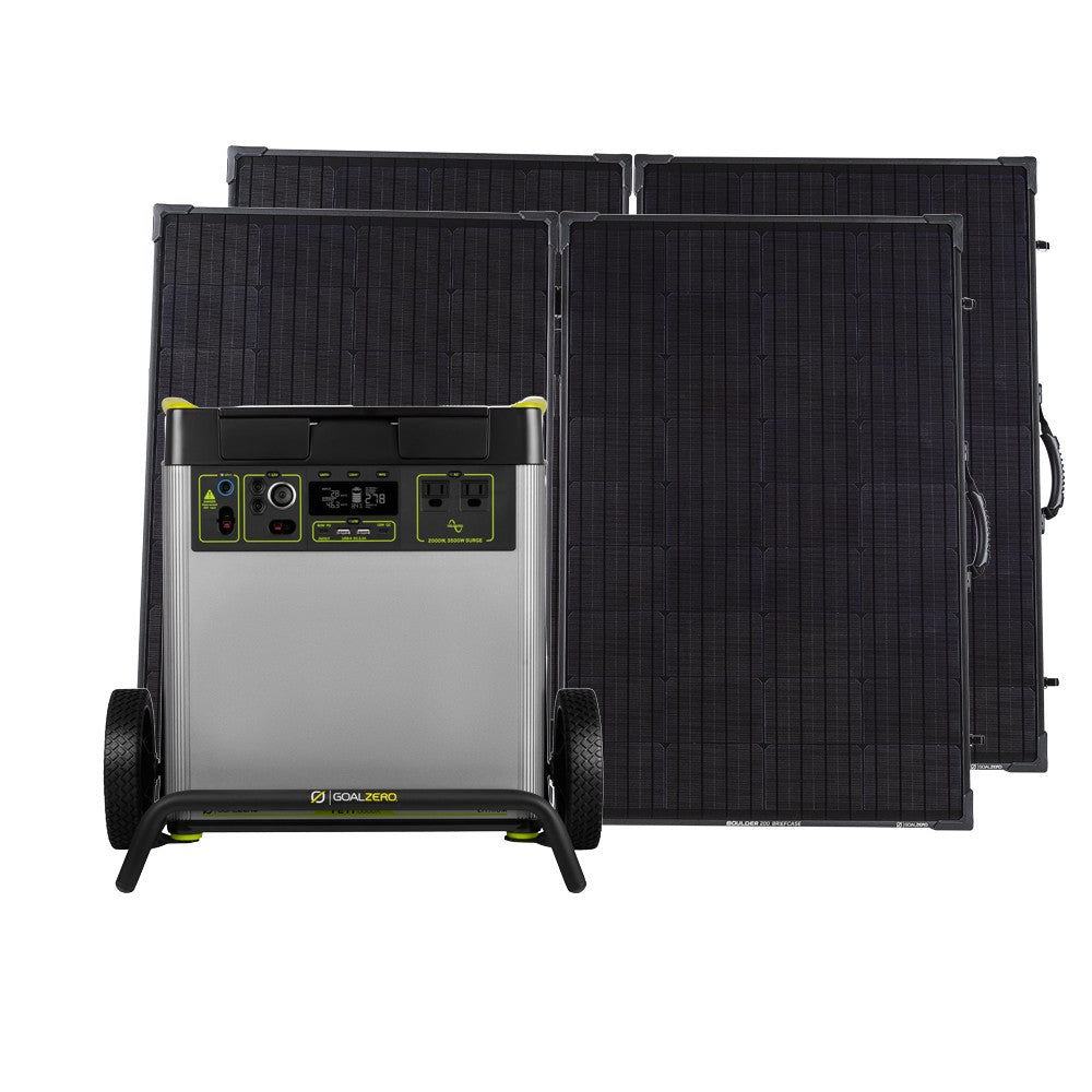 Goal Zero Yeti 6000X generatore solare + 2 Boulder 200 da 6071Wh