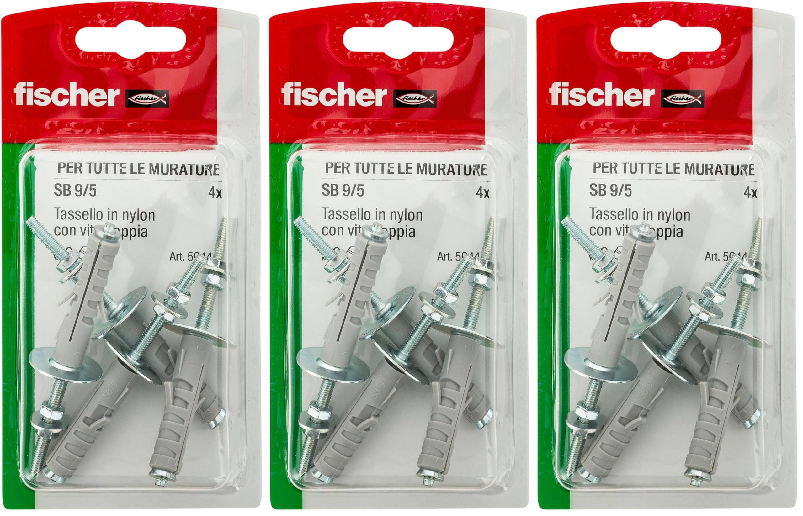 Fischer SB 9 tasselli occhiolo chiuso 20 pezzi cemento