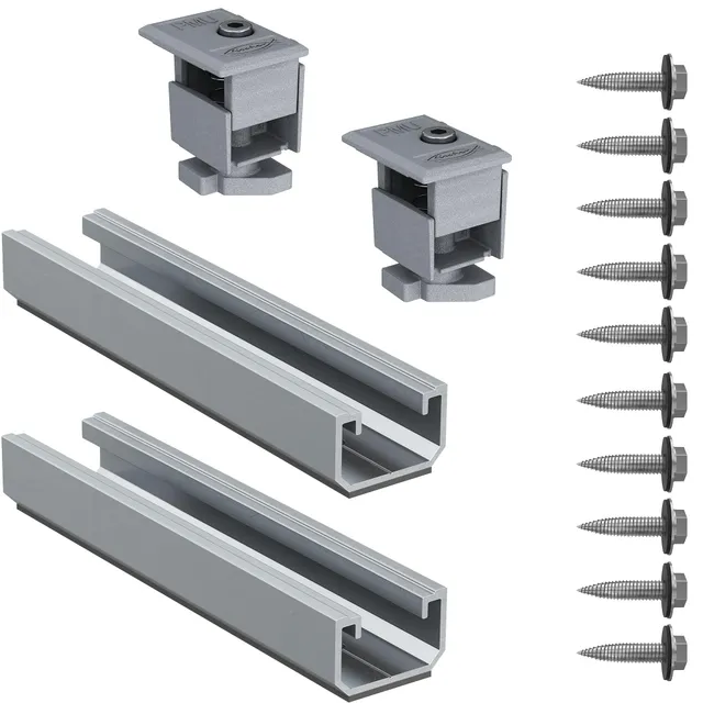 Fischer Solar Metal kit fissaggio pannelli solari lamiera 400 mm