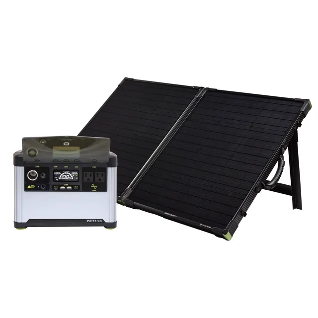 GoalZero Yeti 500 + Boulder 100 kit solare 499Wh valigia