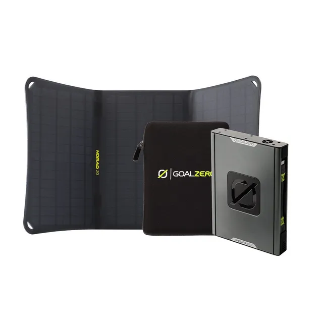 GoalZero Sherpa 100AC + Nomad 20 kit solare 95Wh con 45W